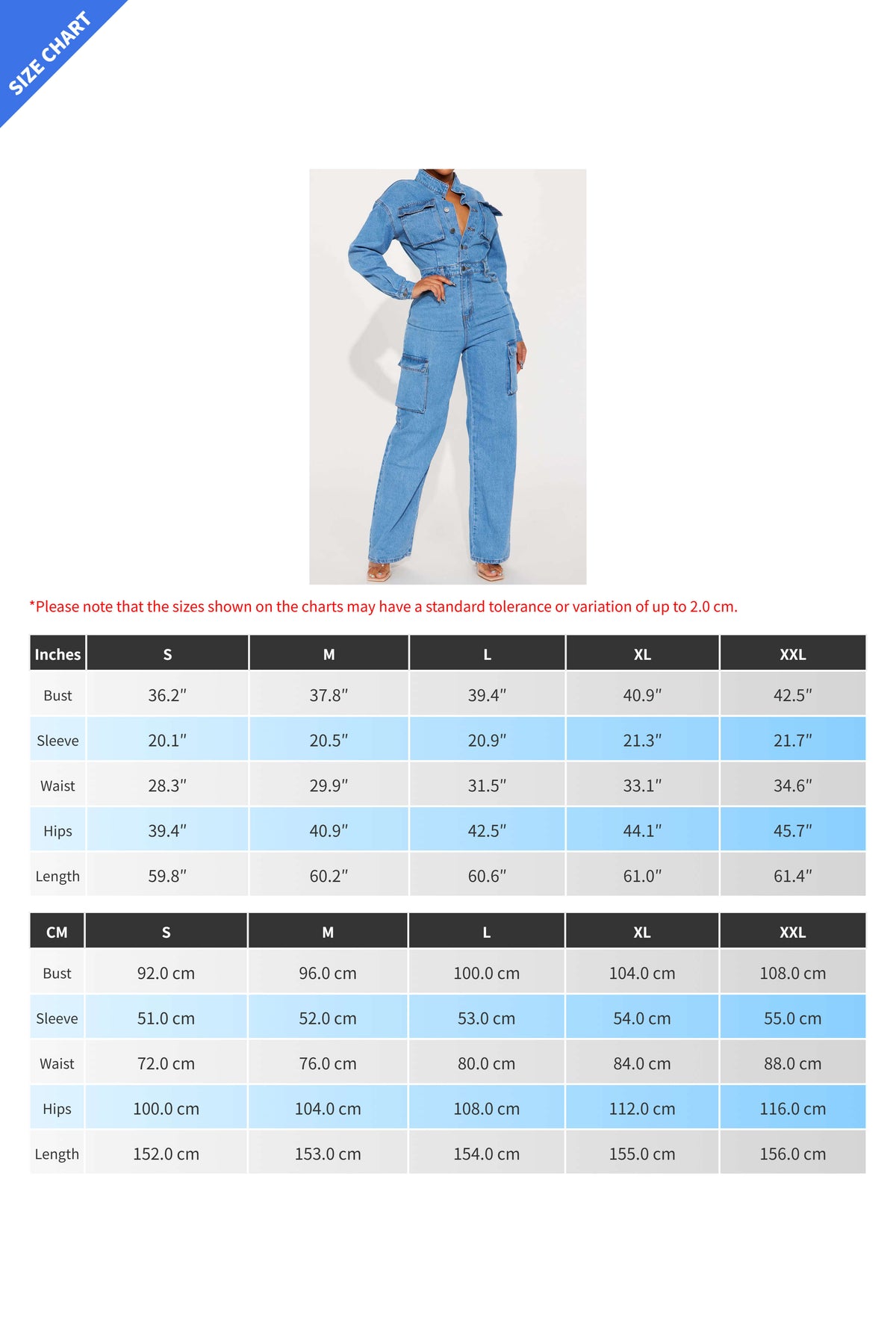 Long Sleeve Denim Cargo Pocket Jumpsuit Lavish Daily