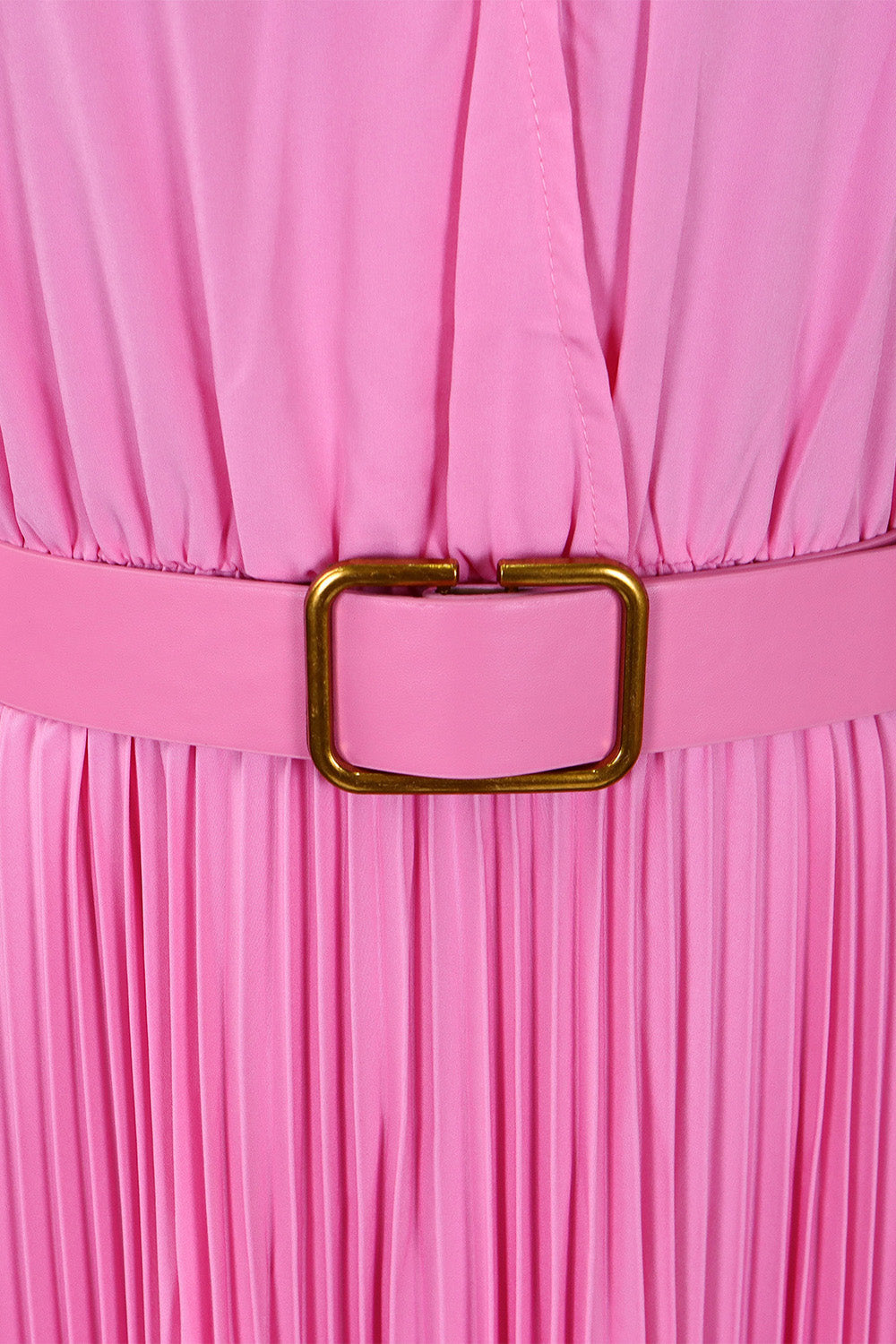 Long Sleeve High-Waist Pleated Midi Dress Lavish Daily