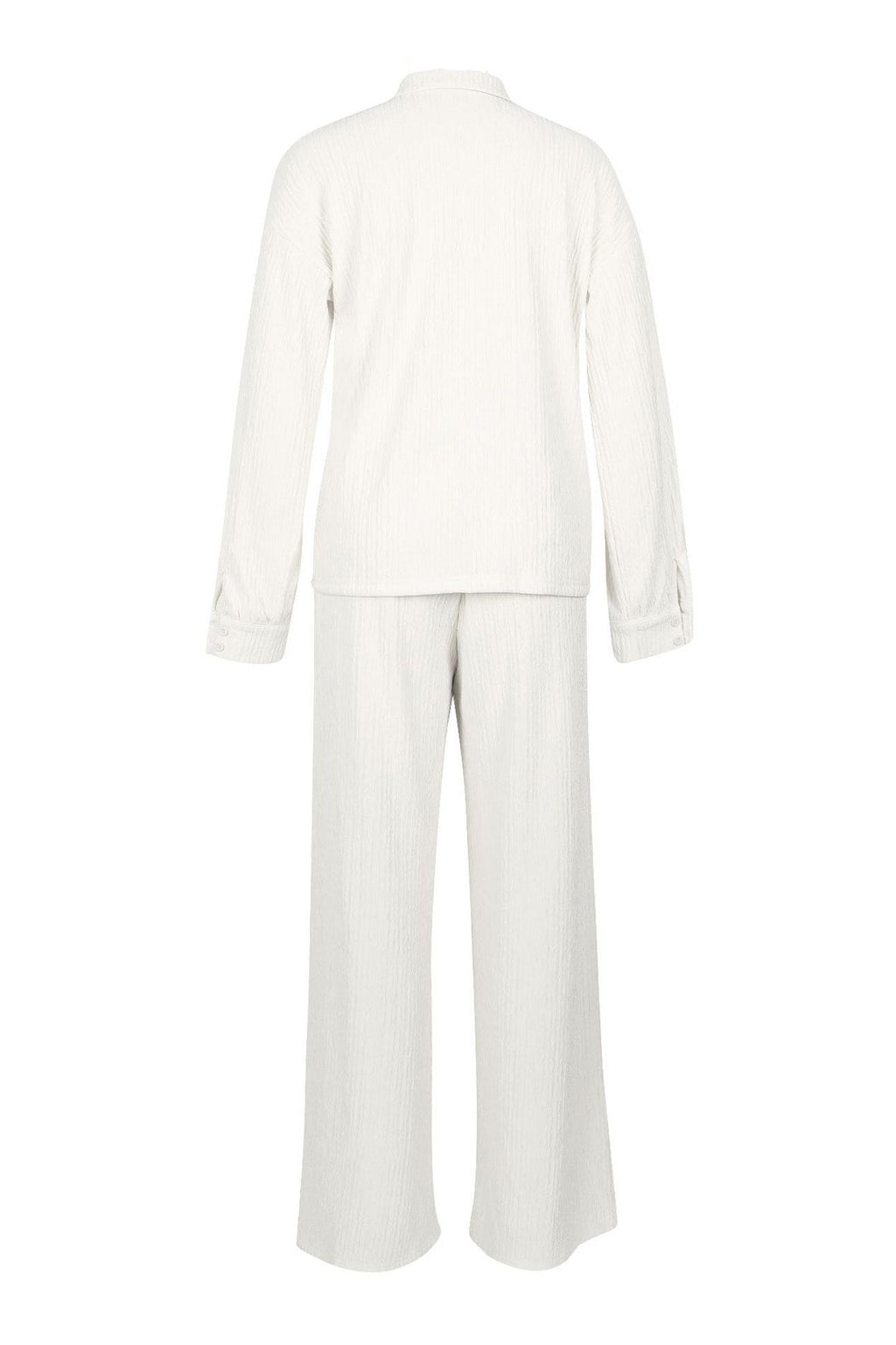 Loose Long Sleeve Top & Straight Pants Set Lavish Daily