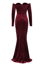 Elegant Off-Shoulder Velvet Dress Lavish Daily