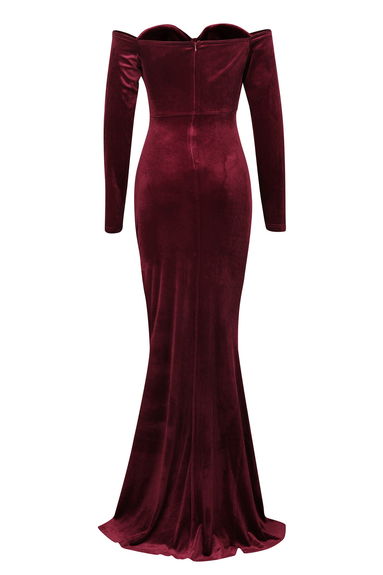 Elegant Off-Shoulder Velvet Dress Lavish Daily