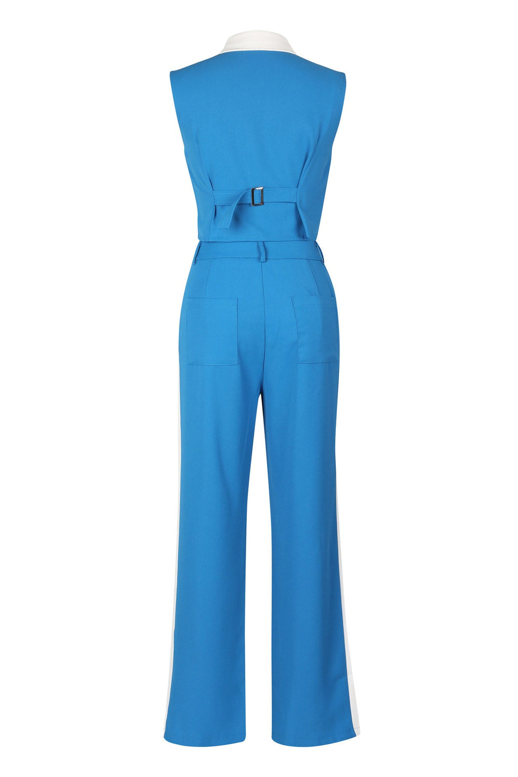 Patchwork Button Tie Back Top And Trousers Set Lavish Daily