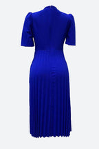 High Waist Pleated Dress Lavish Daily