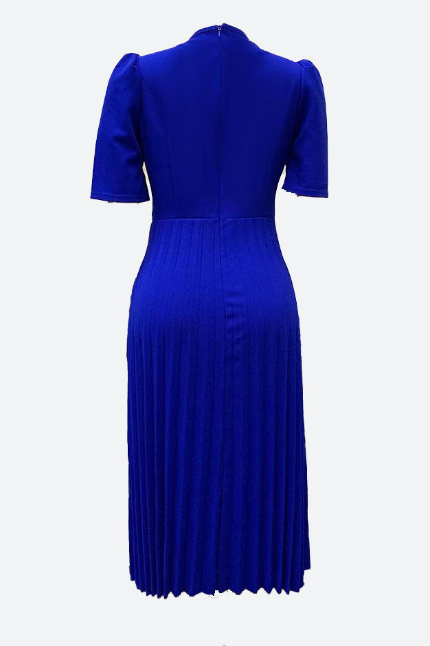 High Waist Pleated Dress Lavish Daily