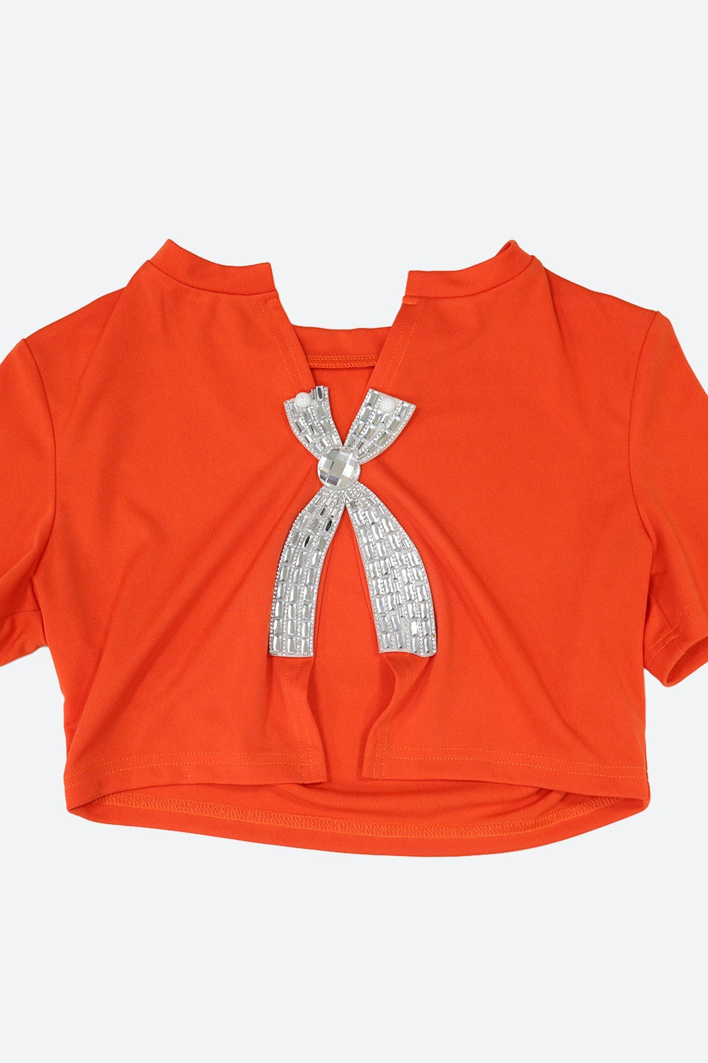 Short Sleeve Cropped Top Pants Set Lavish Daily