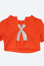 Short Sleeve Cropped Top Pants Set Lavish Daily