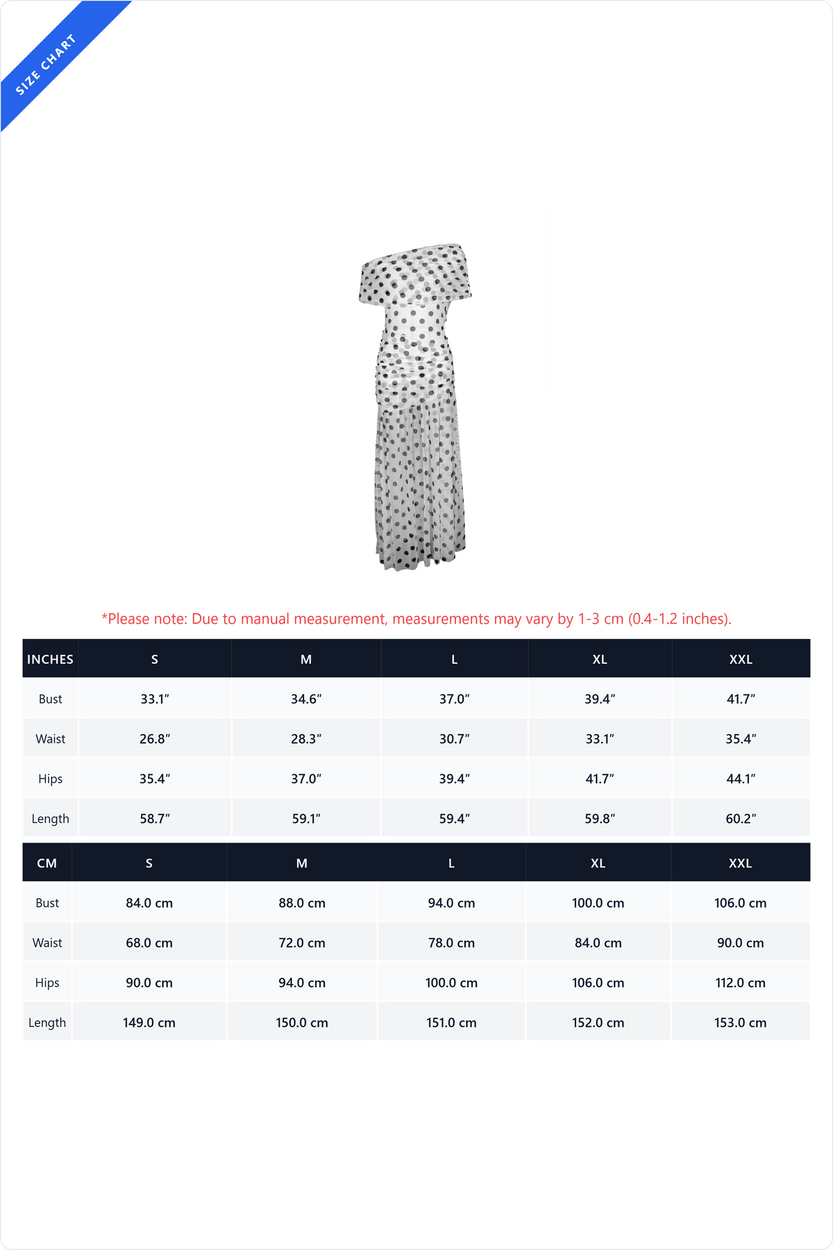 Polka Dot Off-Shoulder Slit Maxi Dress Lavish Daily