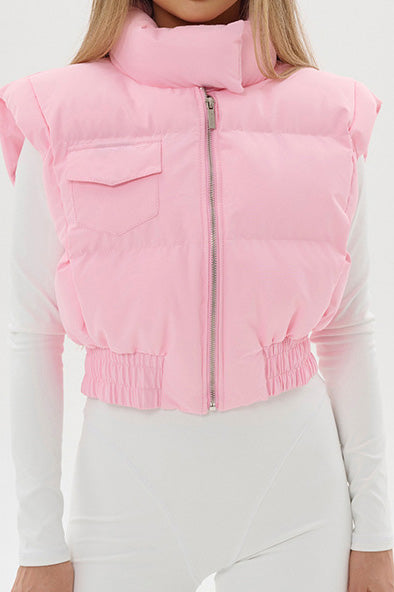 Stand Collar Padded Jacket Lavish Daily