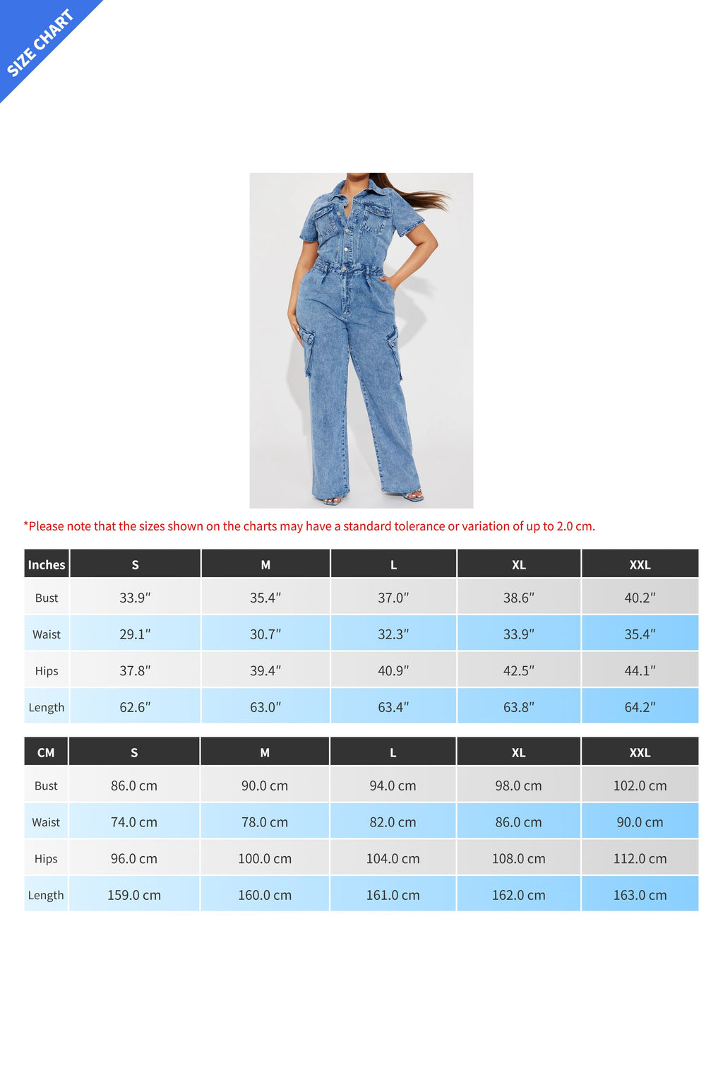 Blue Wash Short Sleeve Denim Jumpsuit Lavish Daily
