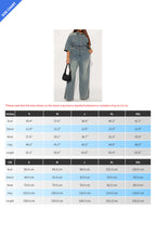 Stretch Denim Jumpsuit with Split Flare Legs Lavish Daily