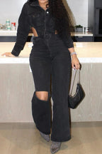 Cut-Out Casual Stretch Jumpsuit Lavish Daily