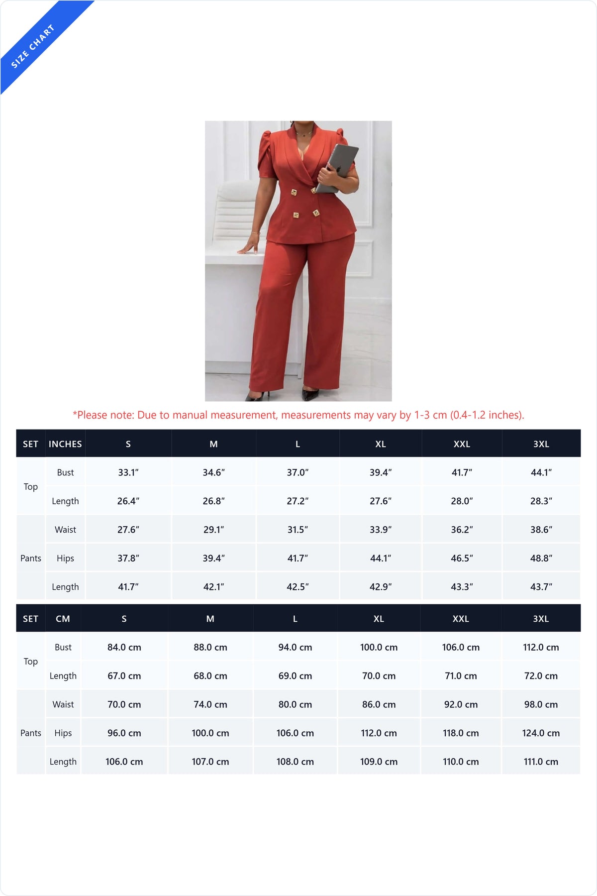 Double Breasted Blazer & Pants Matching Set Lavish Daily