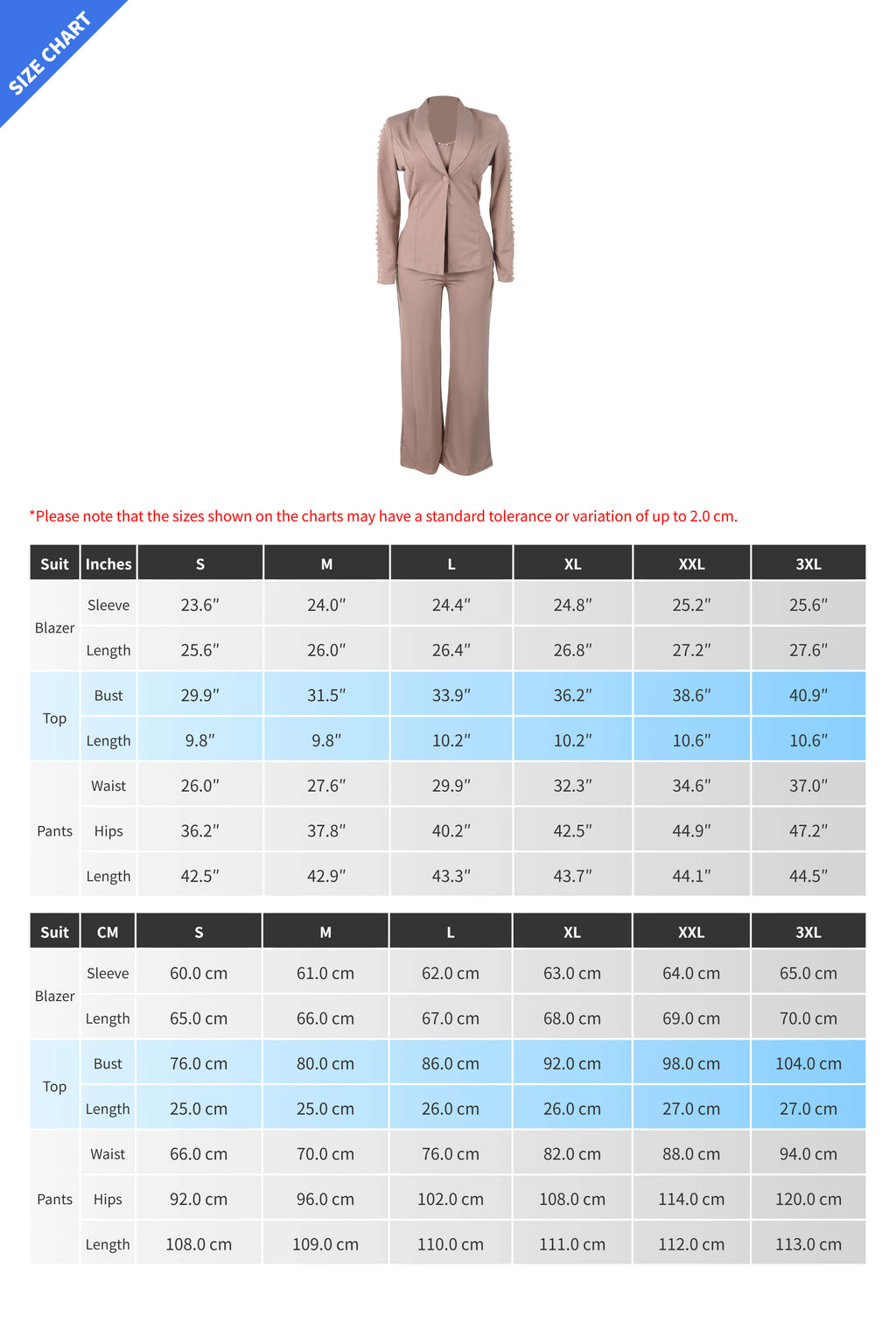 Elegant Pearl Lapel Blazer Three-Piece Set Lavish Daily