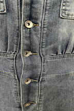Wide Leg Denim Jumpsuits Lavish Daily