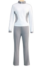 Zip-up Top & Pants Set Lavish Daily