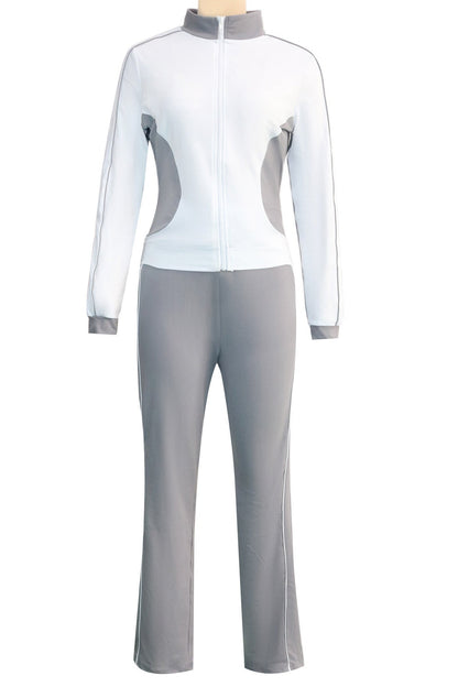 Zip-up Top & Pants Set Lavish Daily