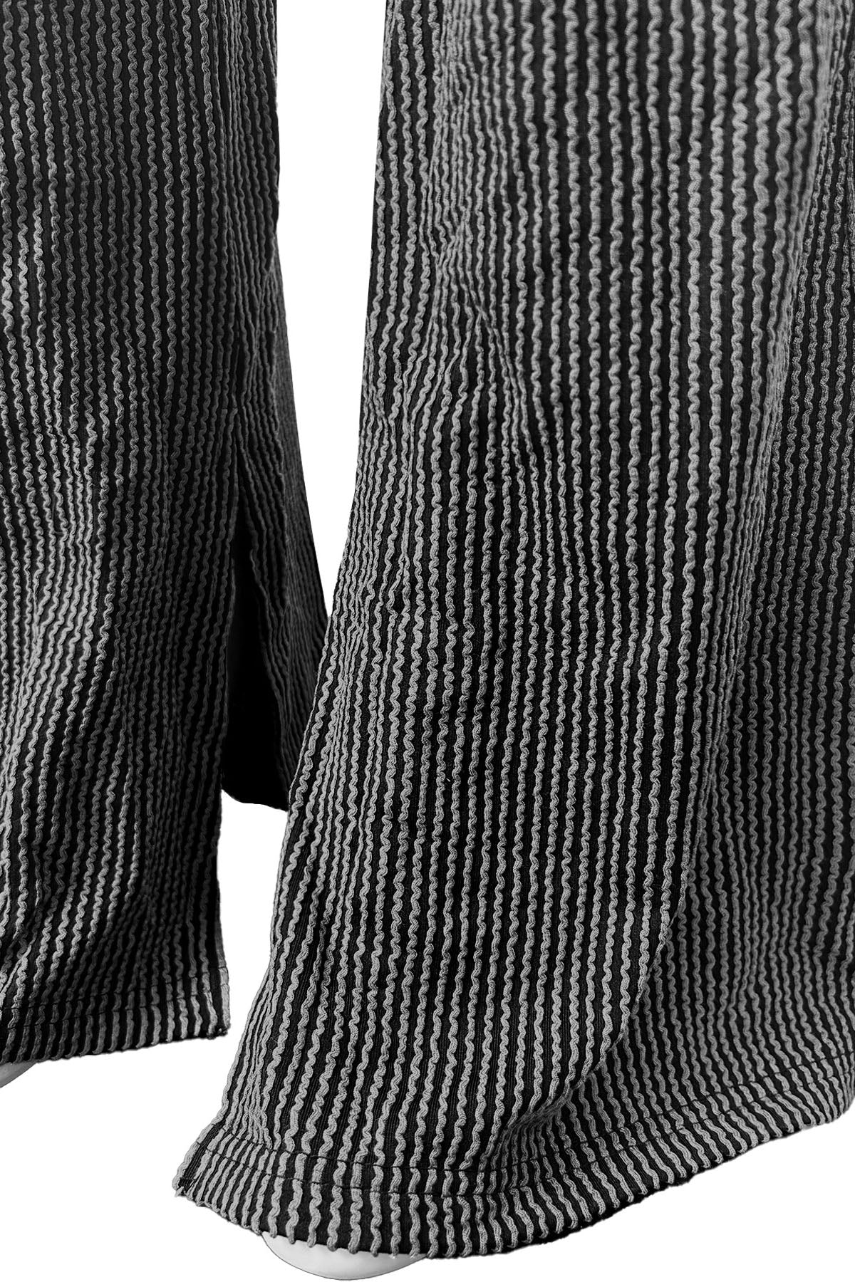 Textured Hooded Top & Flared Pants Set Lavish Daily