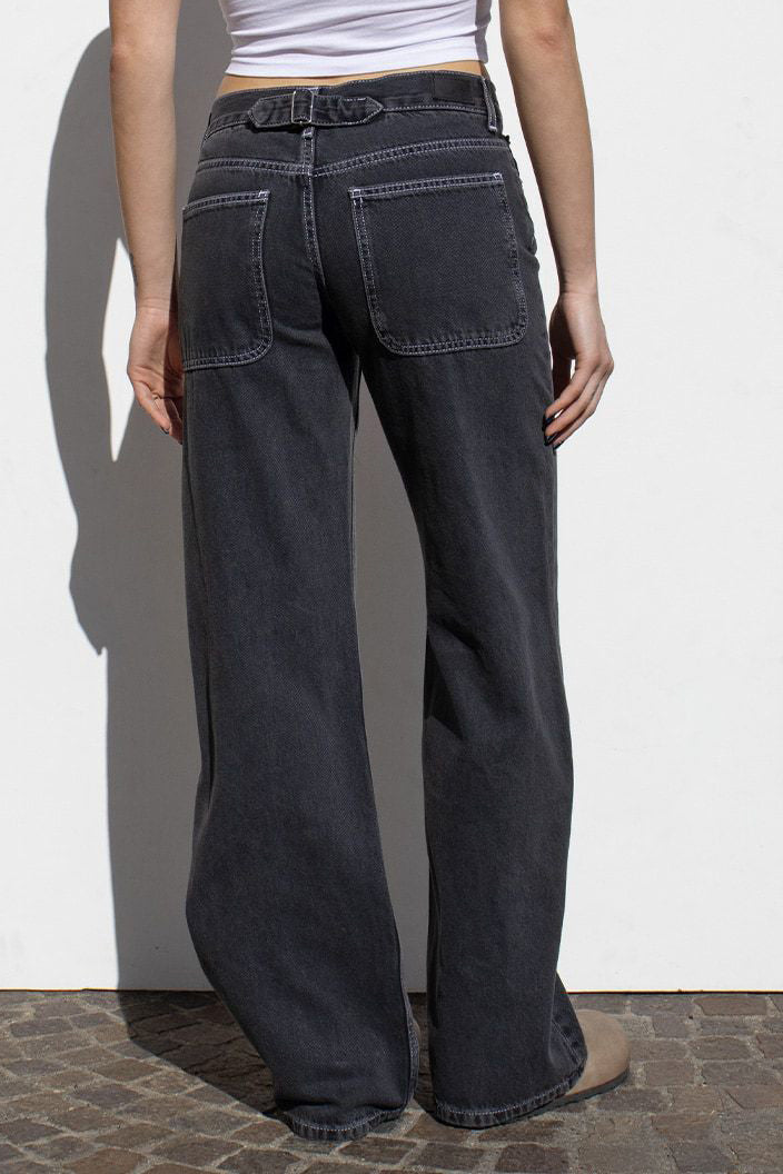 High Waist Loose Wide Leg Denim Jeans Lavish Daily