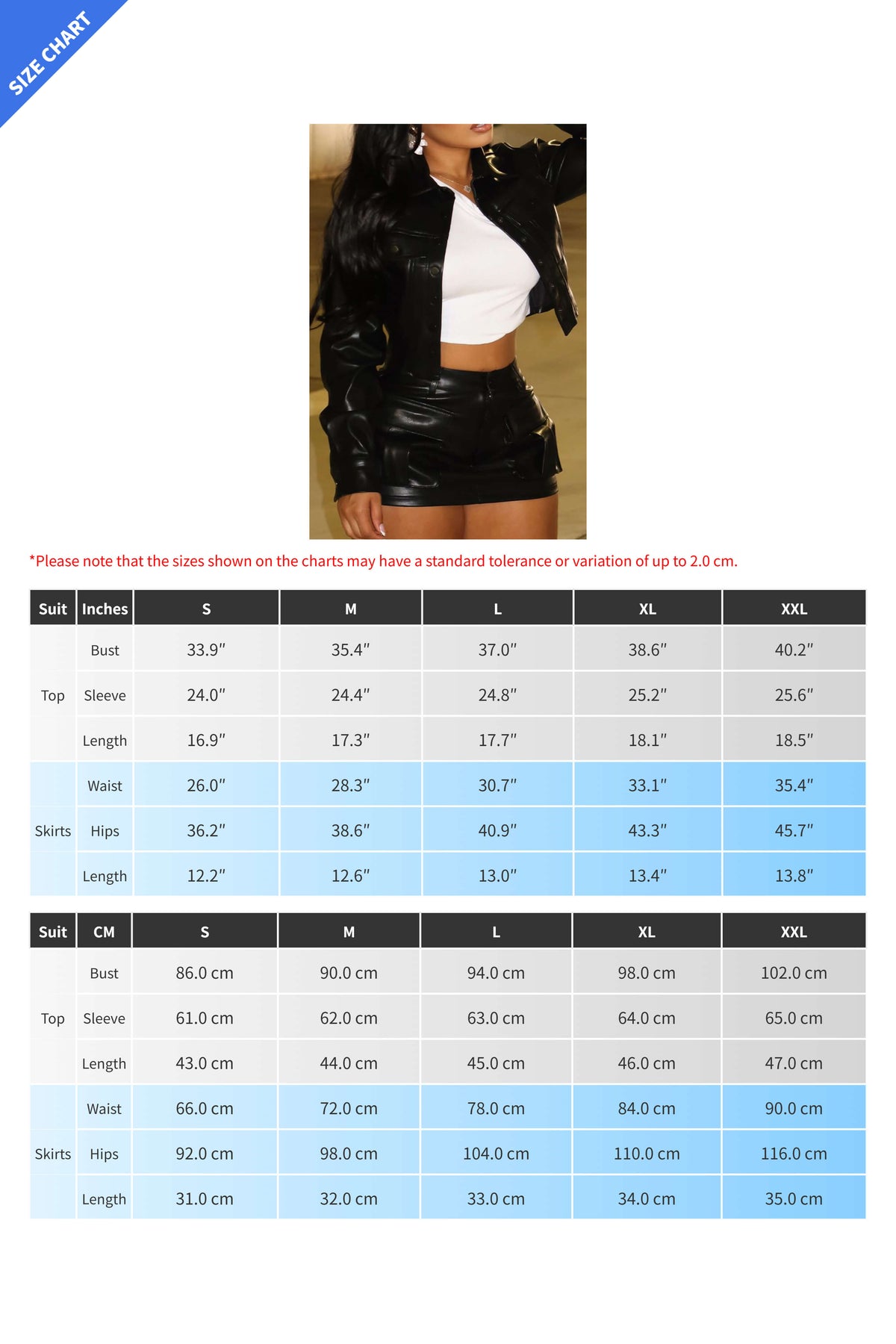Faux Leather Jacket and Cargo Skort Set Lavish Daily