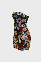 Off Shoulder 3D Embroidery Tube Mini Dresses Lavish Daily