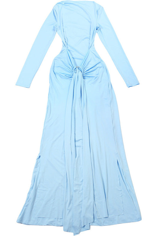 Twist Knot Ring Detail Maxi Dress Lavish Daily