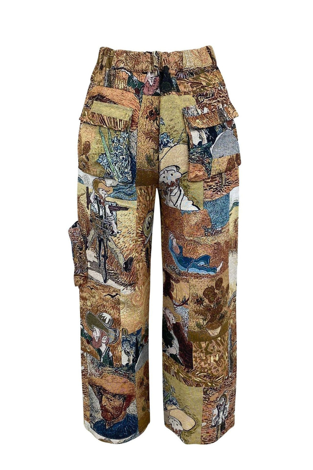 Vintage Casual Jacquard Cargo Pants Lavish Daily
