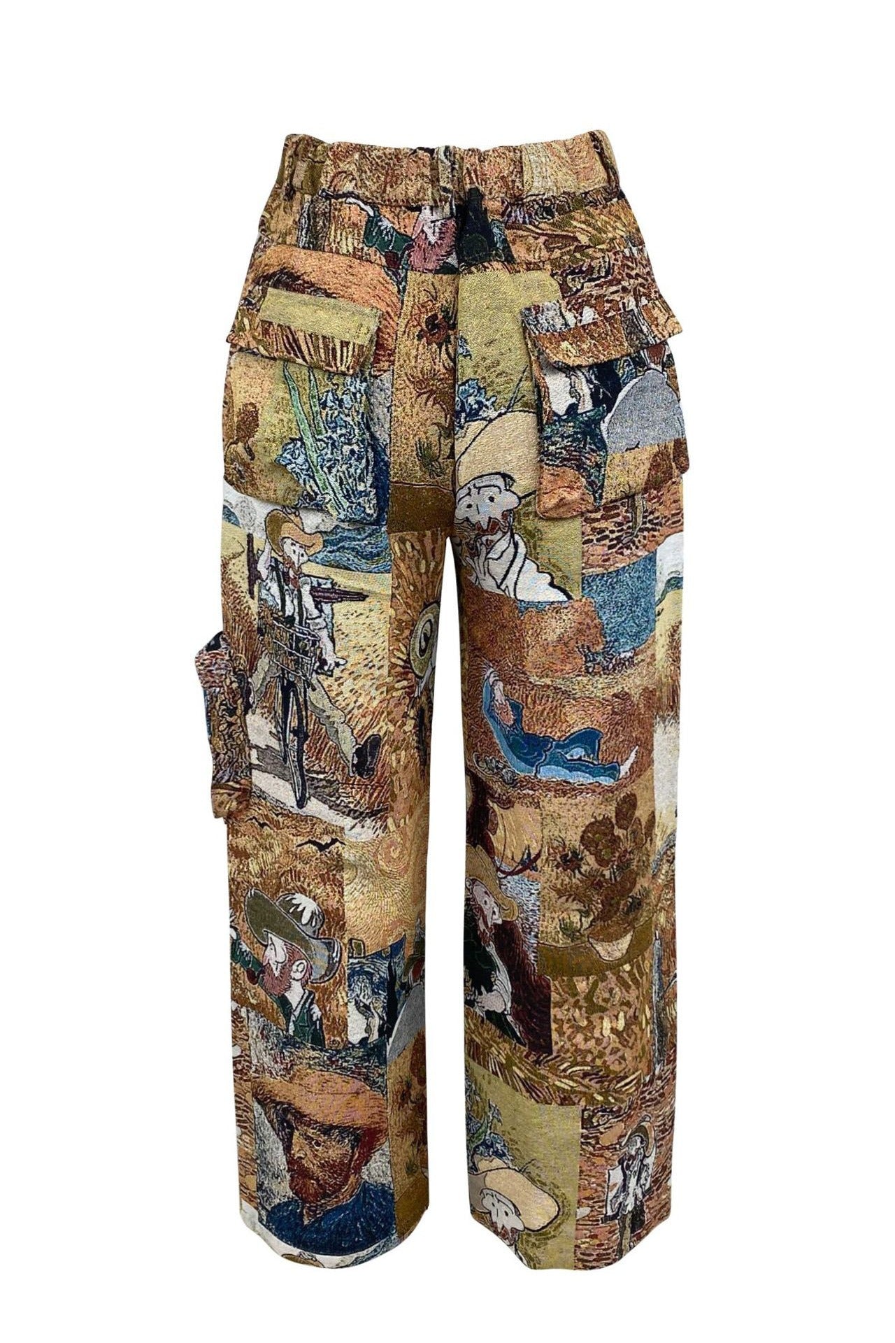 Vintage Casual Jacquard Cargo Pants Lavish Daily