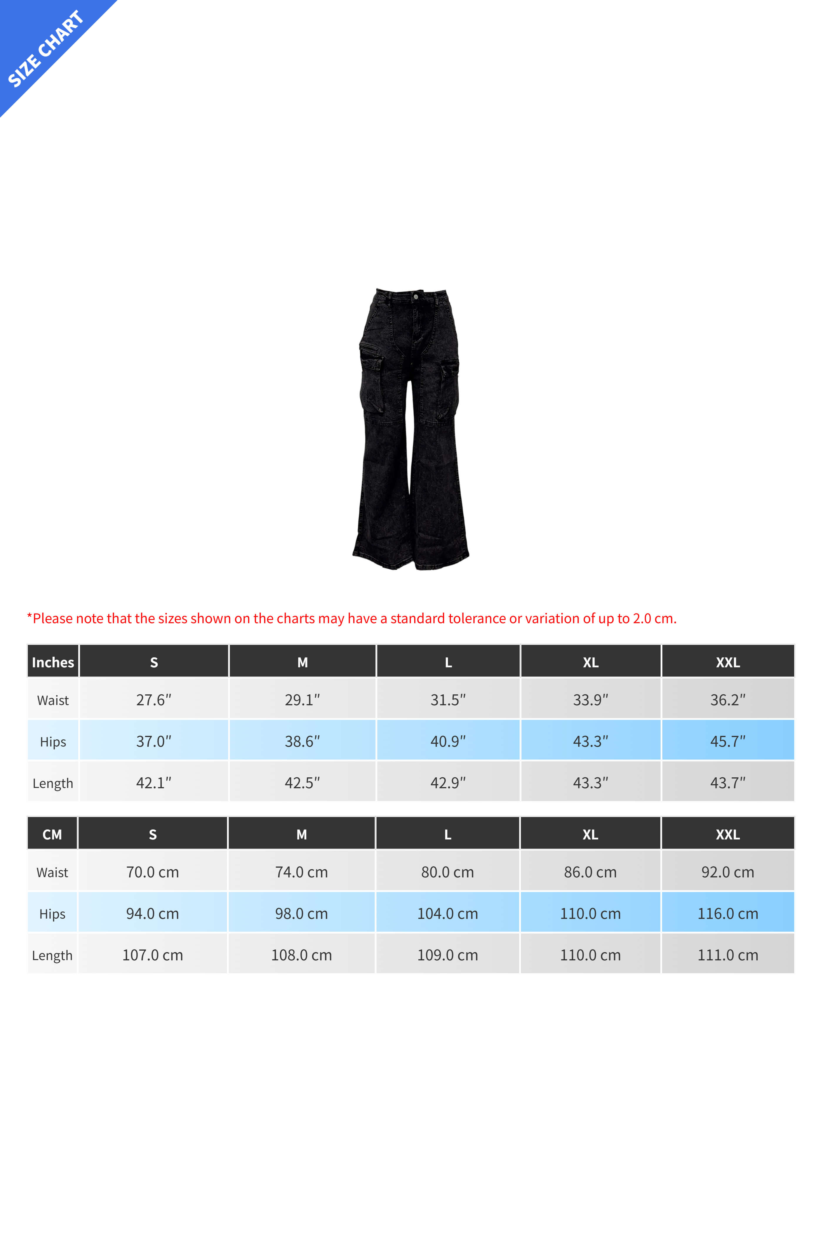 High-Rise Cargo Wide-Leg Utility Denim Jeans Lavish Daily