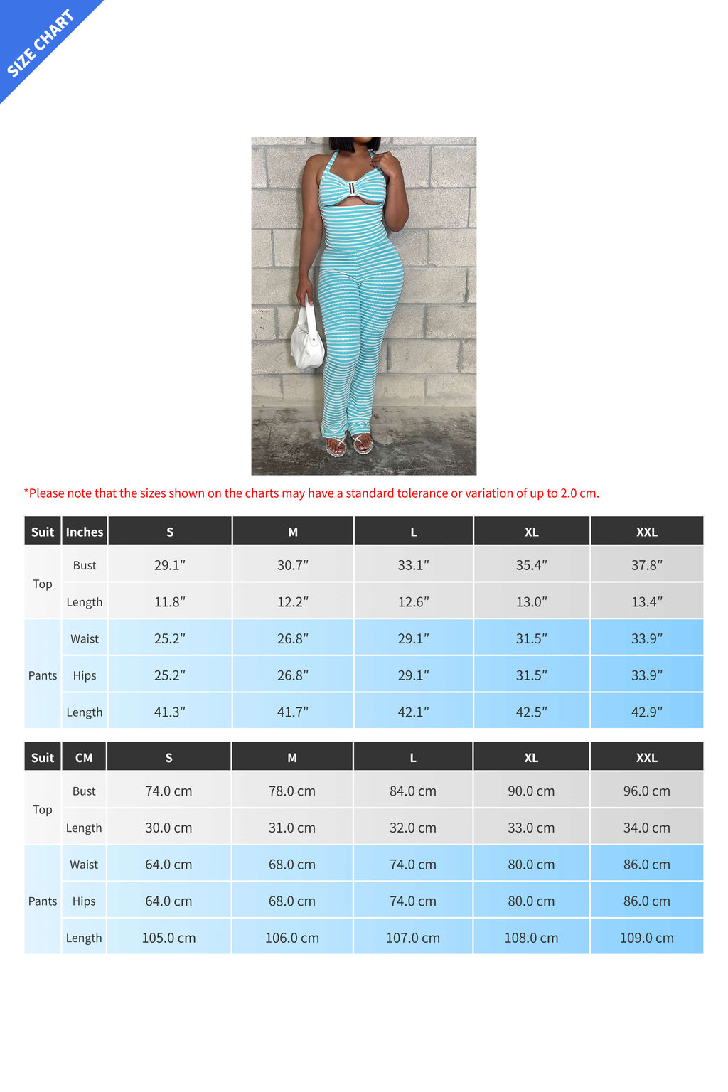 Jacquard Stripe 2-Piece Set with Crop Top & Pants Lavish Daily