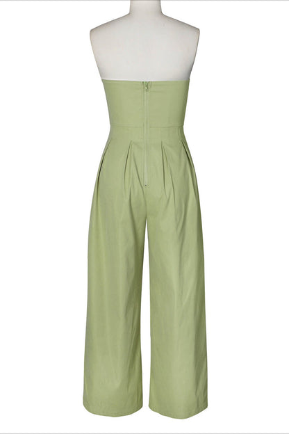 Strapless Wide-Leg Jumpsuit Lavish Daily