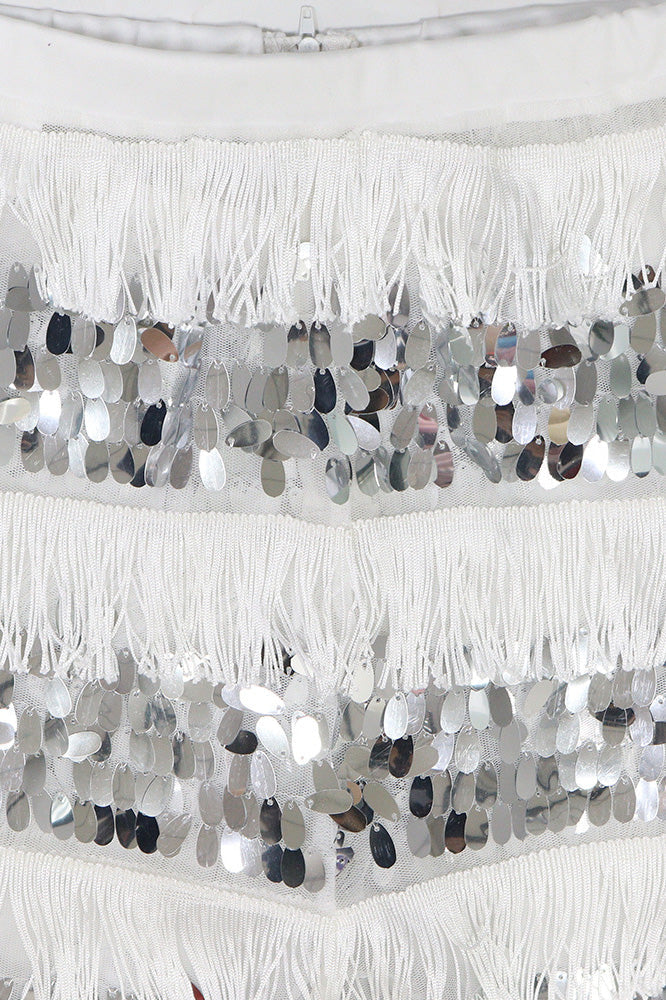 Fringe Sequin Pants Set Lavish Daily