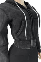 Washed Fleece Hoodie and Yoga Pants Set Lavish Daily