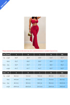 Twist-Front Halter Top & Drape Flare Pant Set Lavish Daily