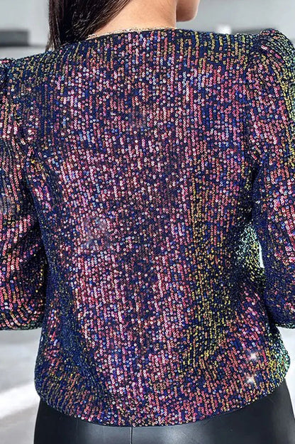 Multi Color Sequin Jacket Lavish Daily