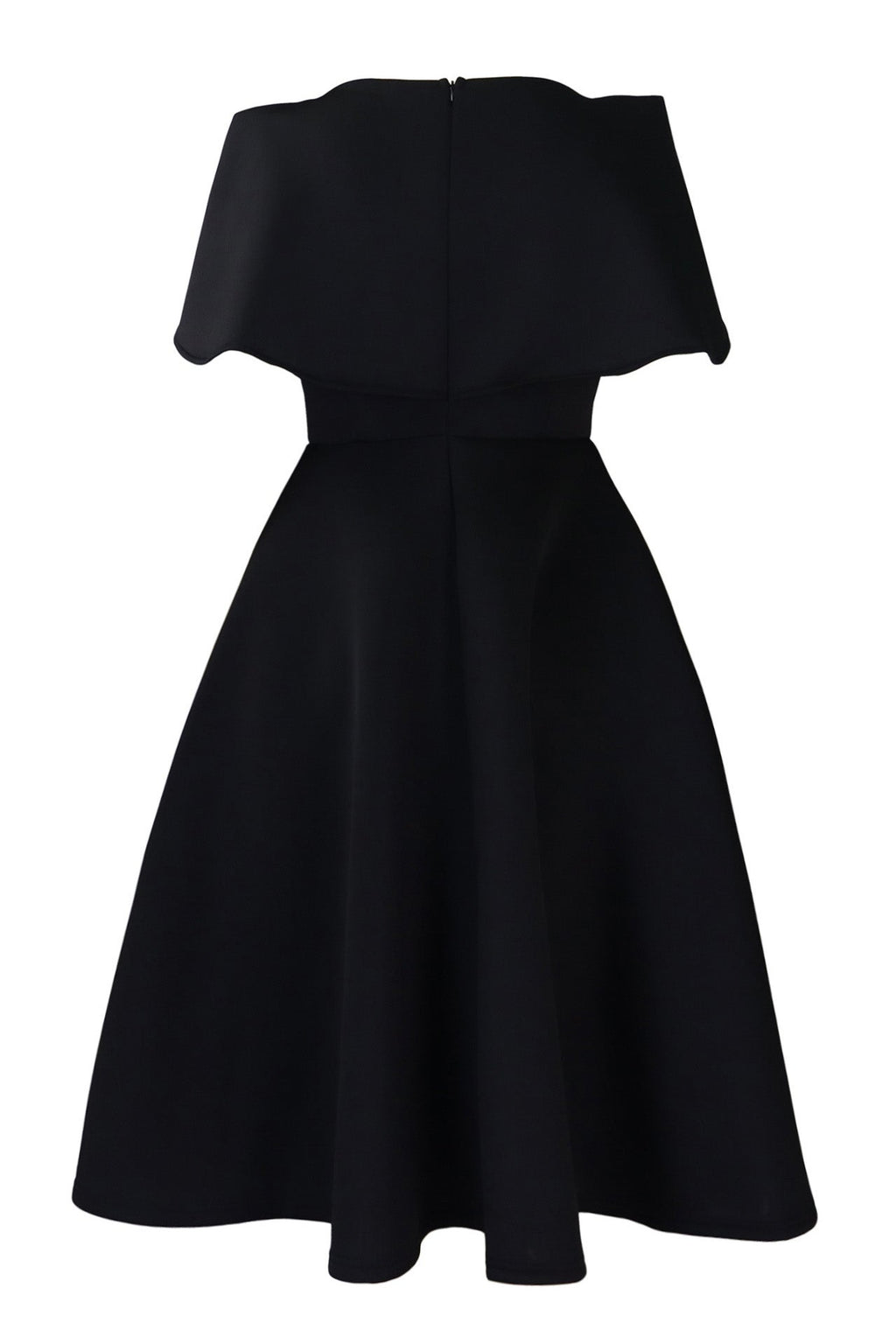 Off-Shoulder Ruffle Fit & Flare Midi Dress Lavish Daily