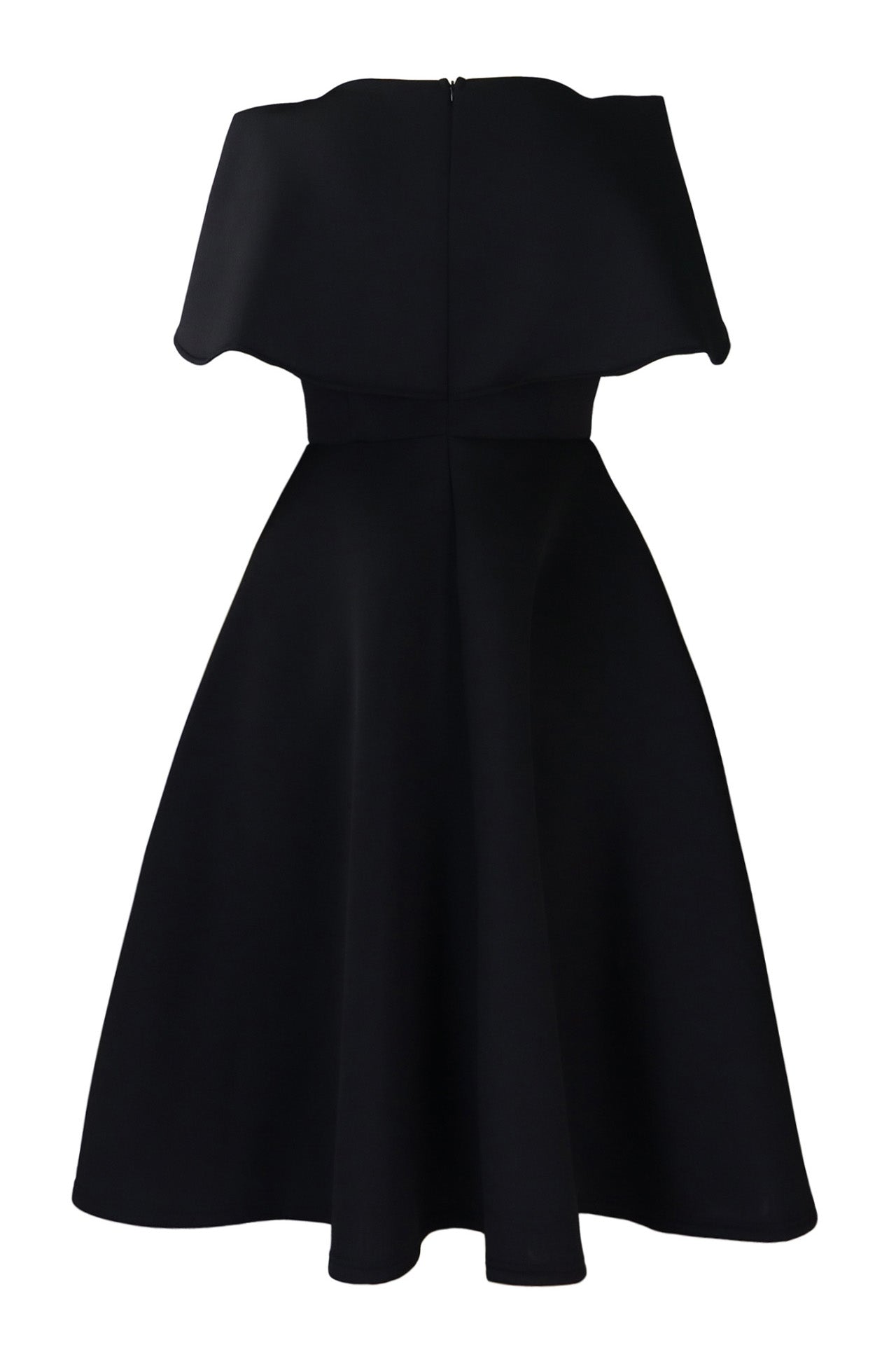 Off-Shoulder Ruffle Fit & Flare Midi Dress Lavish Daily