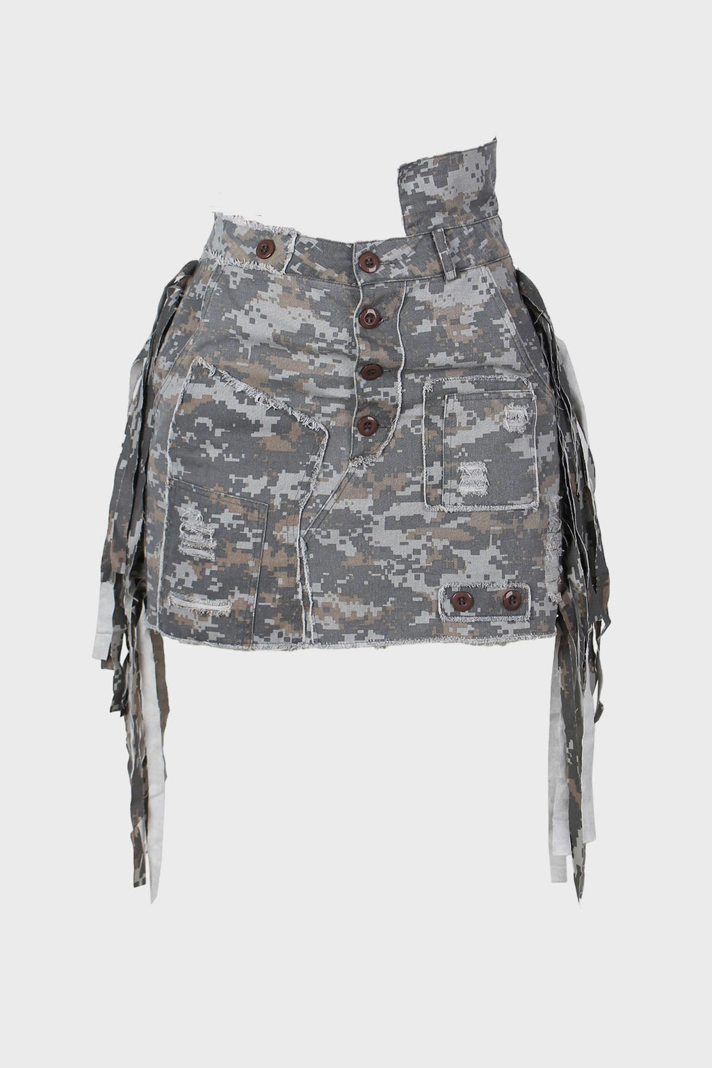 Camouflage Tassel Skirt Lavish Daily