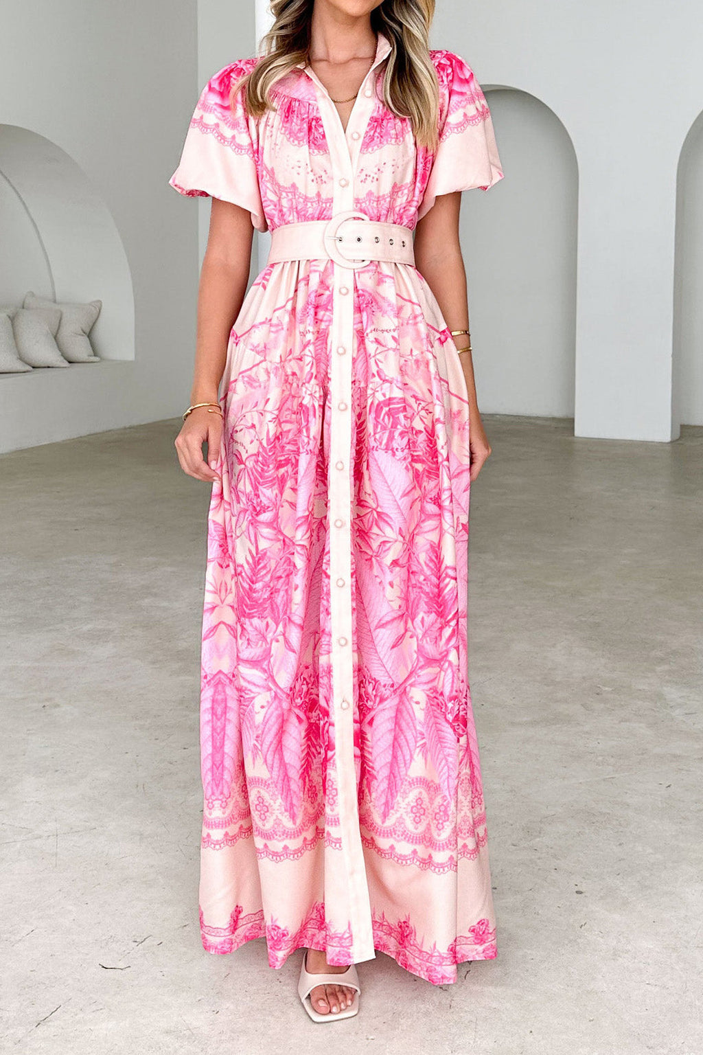 Tiered Ruffle Maxi Dress Lavish Daily