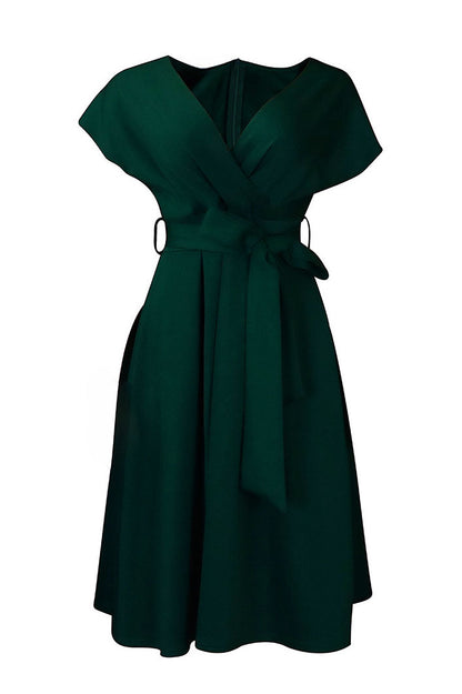 Fallen Shoulder Midi Dress Lavish Daily
