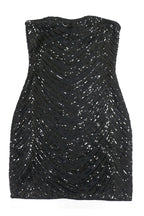 Sequin Strapless Bodycon Mini Dress Lavish Daily