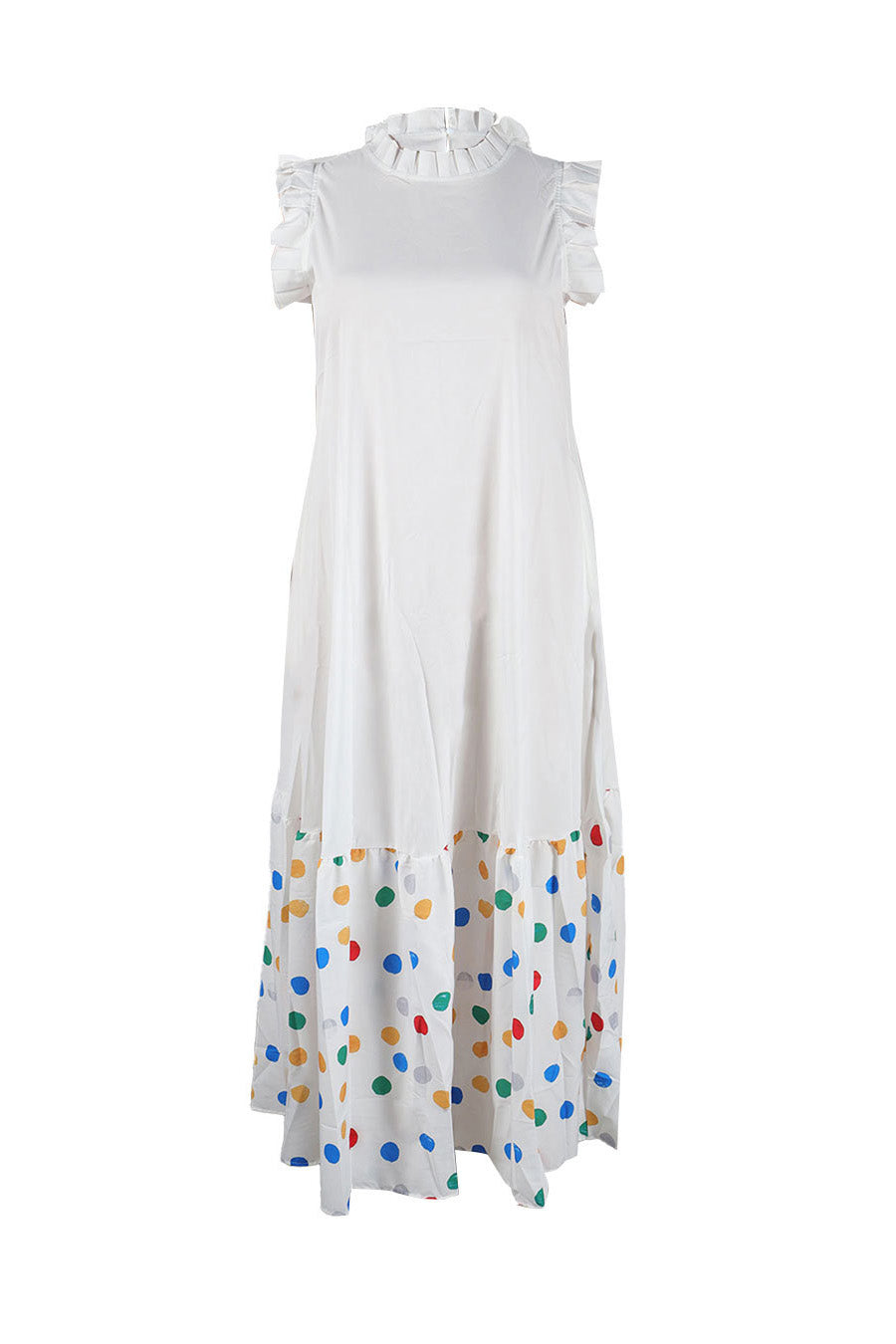 Maxi Dress With Ruffle Sleeve Lavish Daily