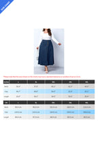 Plus Size Denim Maxi Skirt Lavish Daily