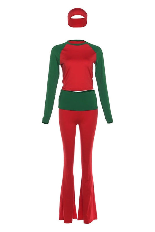 Two Tone Top and Pants Set Lavish Daily