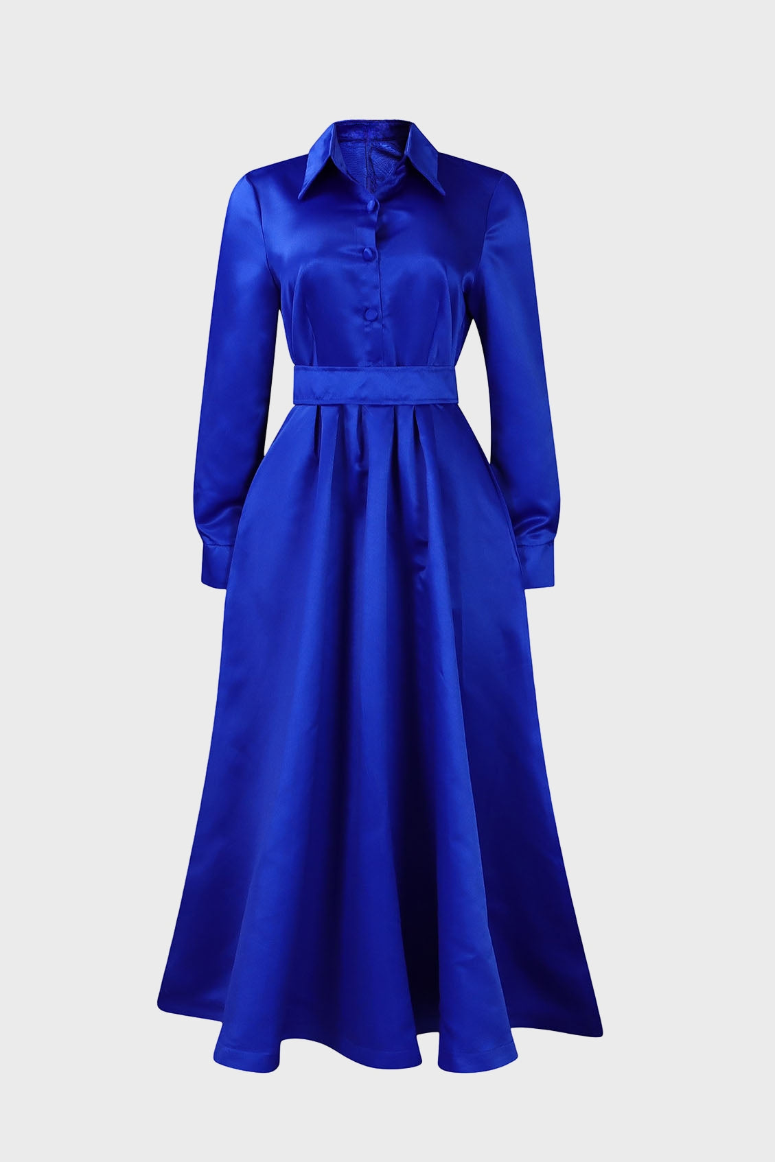 Solid Shirt Dress Lavish Daily