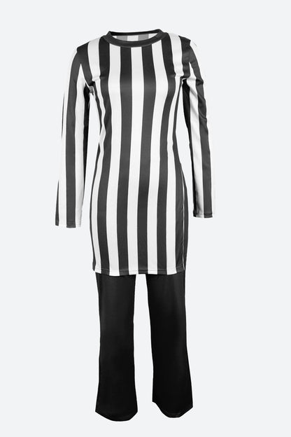 Striped T Shirts & Pants Set Lavish Daily