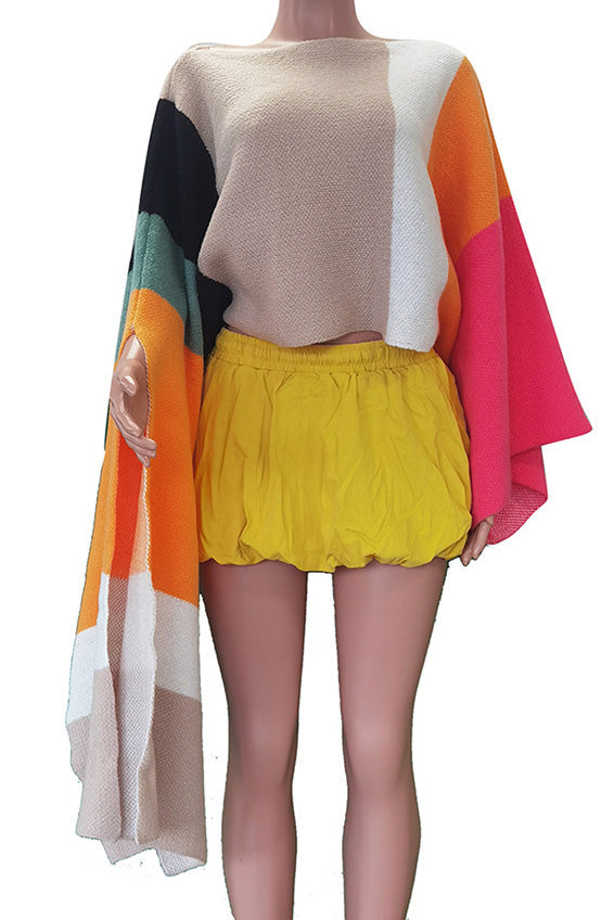 Knitted Pullover Cape Sweater Lavish Daily