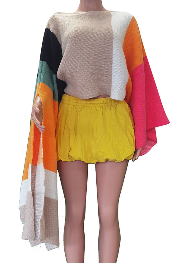 Knitted Pullover Cape Sweater Lavish Daily