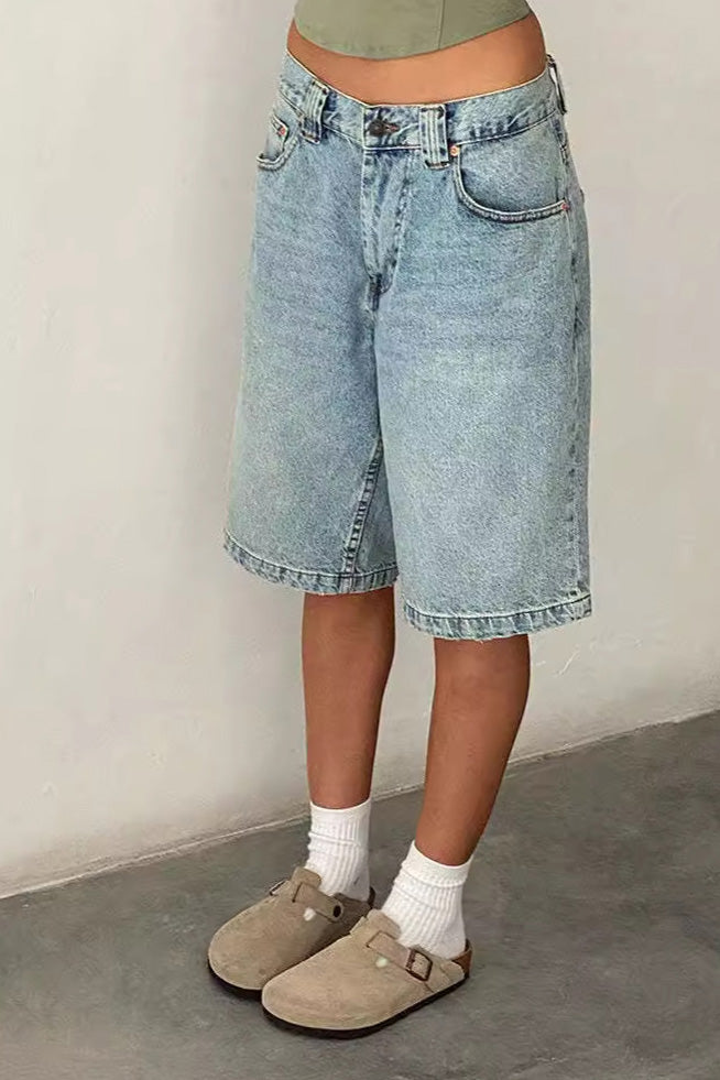 Mid-Thigh Length Casual Jeans Lavish Daily