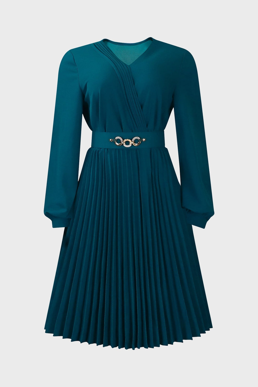 V Neck Long Sleeve Evening Long Dress Lavish Daily