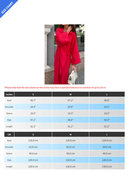 Loose Robe-Style Belted Maxi Dress Lavish Daily